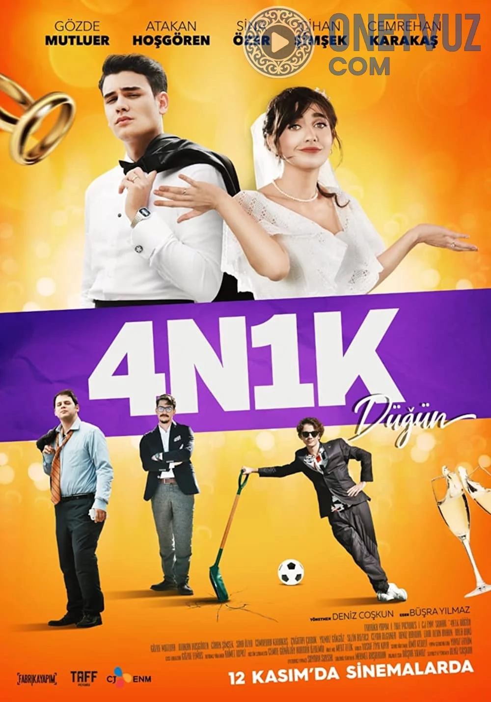 To'rt yigit va bir qiz 3 / 4 yigit va 1 qiz 3 Uzbek tilida -rasim