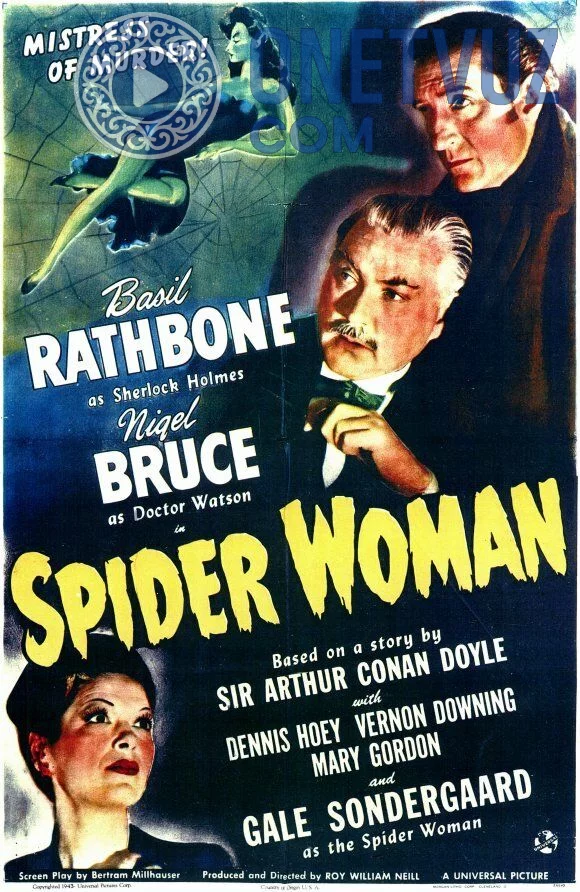 Sherlok Xolms o'rgimchak ayol Uzbek tilida (1943) Premyera Tarjima kino FHD sifatda yuklab olish kochirish